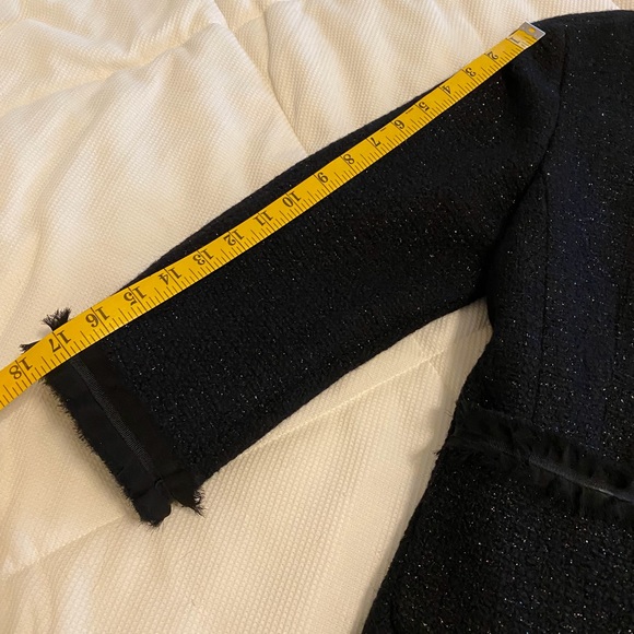 Vintage Ladies Talbots Black sparkly Boucle jacket **non smoking home**. NWOT - Picture 8 of 11